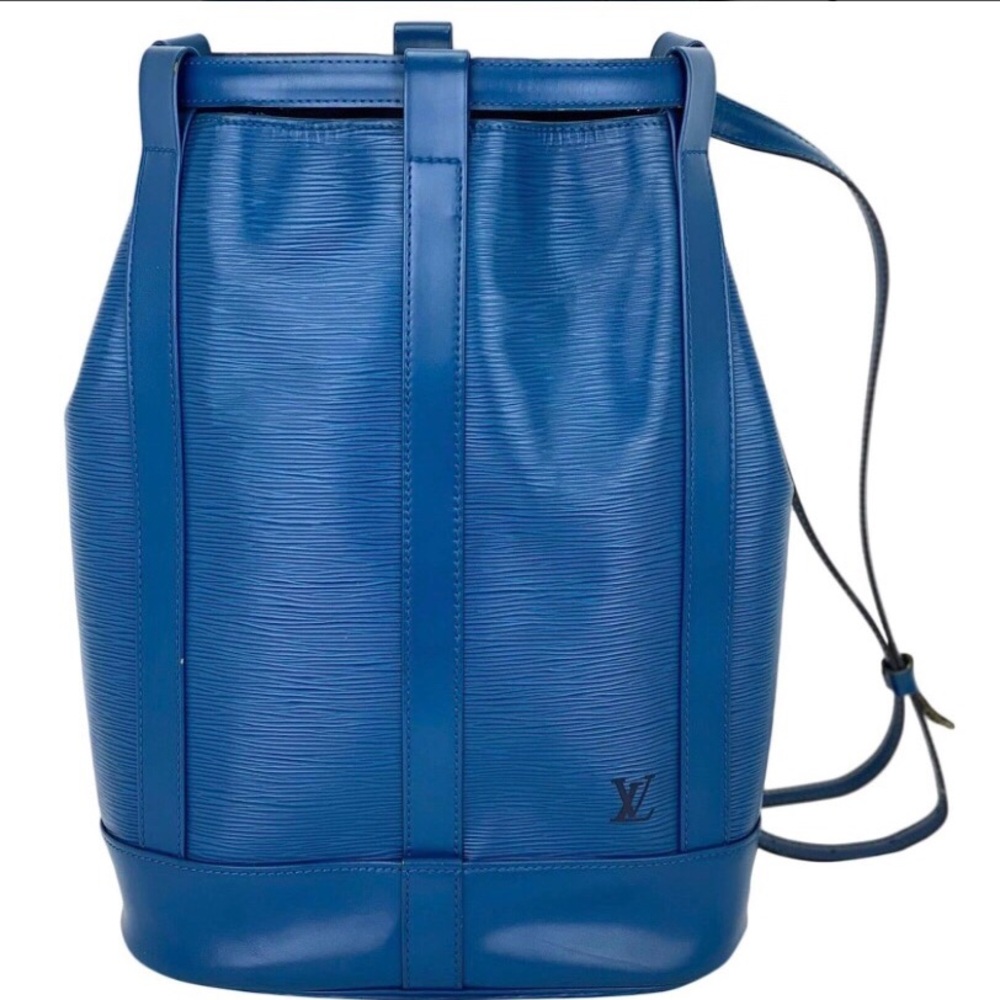 Louis Vuitton Randonnee Royal Blue Epi Leather Bag PM